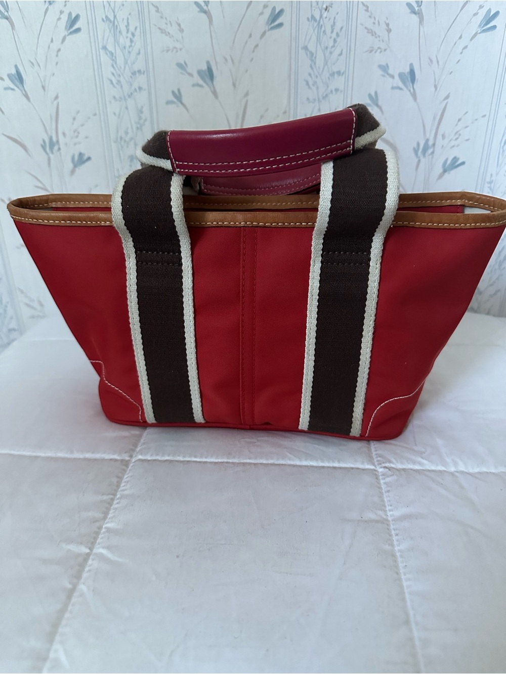 Coach Hampton Mini Red Tote - Picture 2 of 14